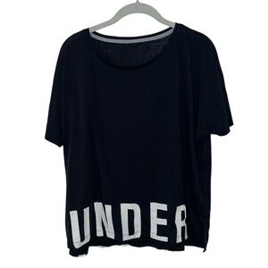 Black & White Under Armour Loungewear Athletisure Top Women’s Shirt Medium/Large